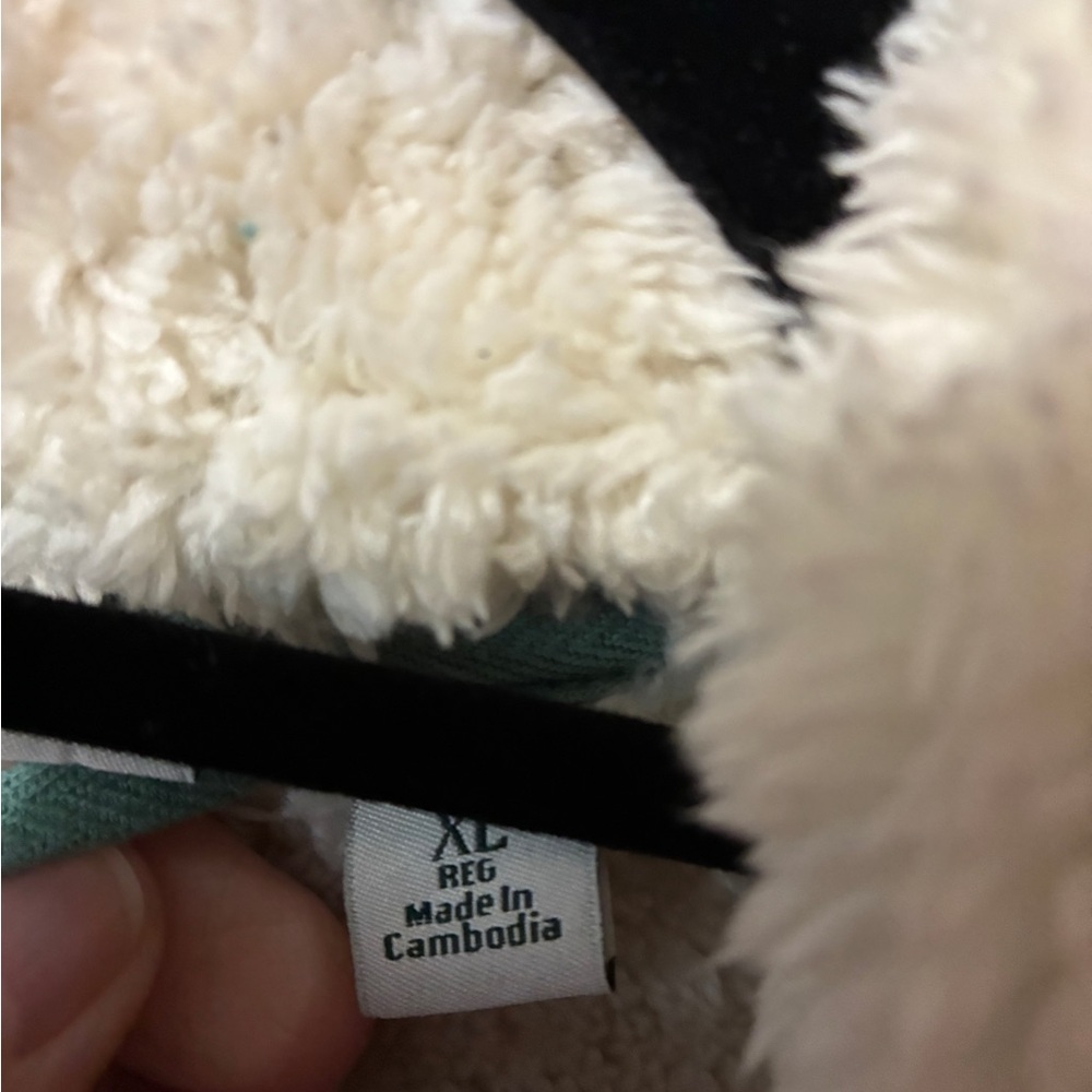 LL Bean 1912 Cozy Teal Sherpa Lined Jacket - Picture 3 of 4